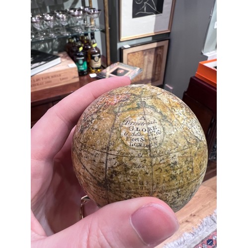 176 - George Adams, A Terrestrial Globe G. Adams, No 60 Fleet Street LondonIn chagrin case&nbsp;Dimensions... 
