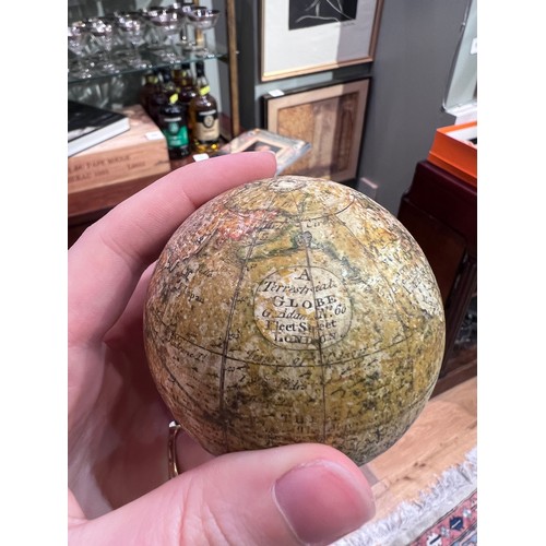 176 - George Adams, A Terrestrial Globe G. Adams, No 60 Fleet Street LondonIn chagrin case&nbsp;Dimensions... 