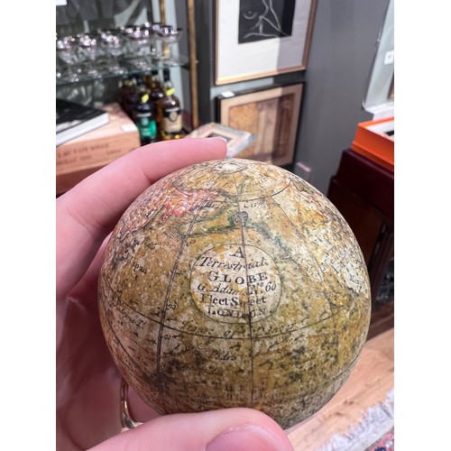 176 - George Adams, A Terrestrial Globe G. Adams, No 60 Fleet Street LondonIn chagrin case&nbsp;Dimensions... 