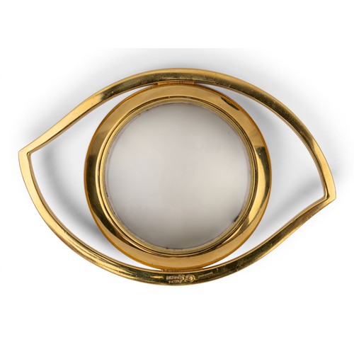 30 - Herm&egrave;s, ParisEye of Cleopatra magnifying glass. Signed.Dimensions:7 cm. (H) x 10.5 cm. (W)... 