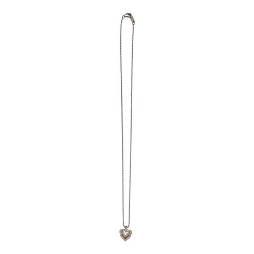 50 - Asprey, London, An 18ct white gold diamond-set pendant in arabesque styleSigned Asprey. On a white g... 