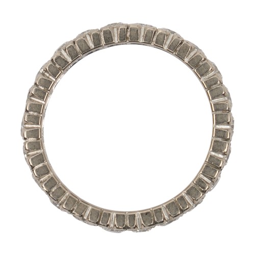 51 - French, A fine diamond full hoop ring, circa 1950Set with brilliant-cut diamonds. With French 18ct g... 
