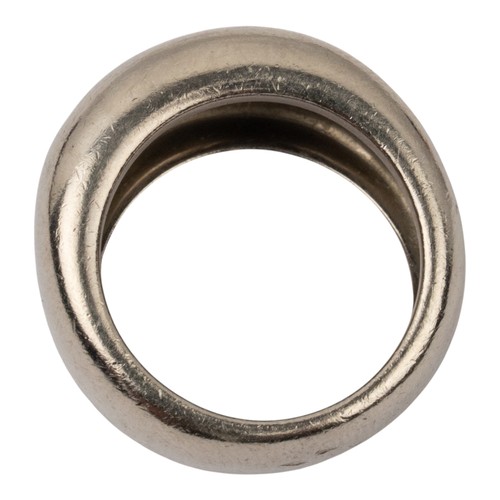 53 - Cartier, An 18ct white gold Nouvelle Vague dress ringSigned, numbered '609930,' and inscribed '1997'... 
