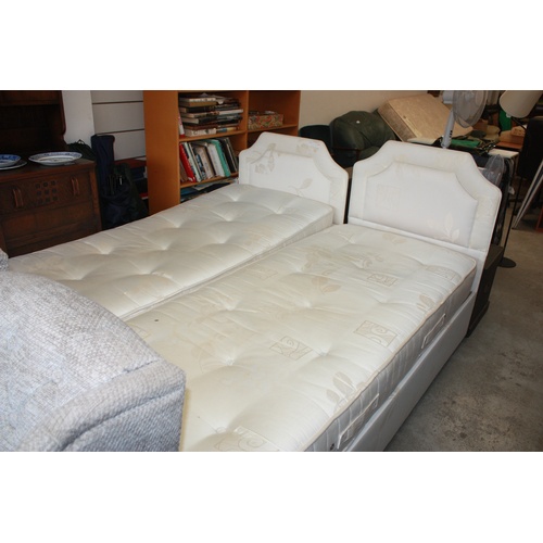 83 - Two Electric Single Beds and Mattresses