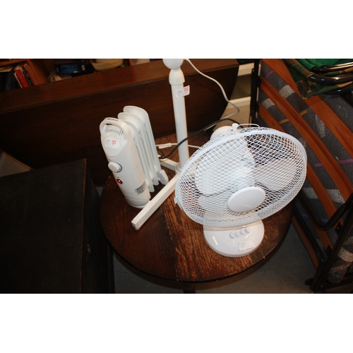 123 - Table Fan and a Small Oil-Filled Heater