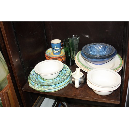 147 - Quantity of Art Deco Crockery including Alfred Meakin, Lovatts, etc. (Two Shelves)