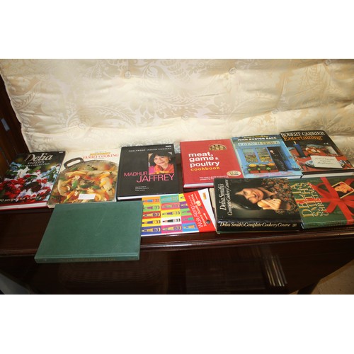 72 - Approx. Nine Cookery Books: Delia Smith, Madhur Jaffrey, etc.