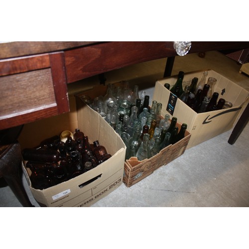 106 - Collection of approximately 100 Glass Bottles