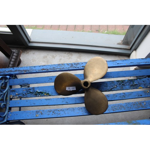 23 - Brass Boat Propeller- approx 15