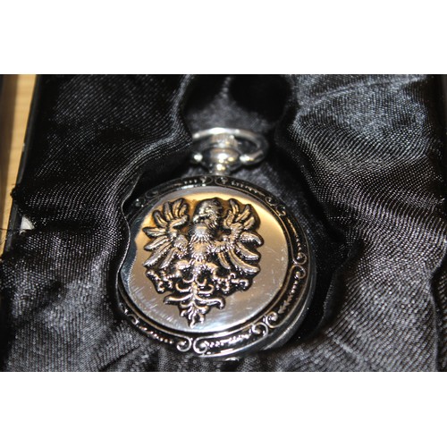 2 - One Boxed Atlas Editions Handmade Pocket Watch (GWO)