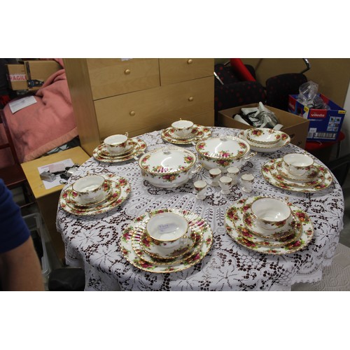 157 - A Royal Albert Six-Place Setting Dinner Service in the 