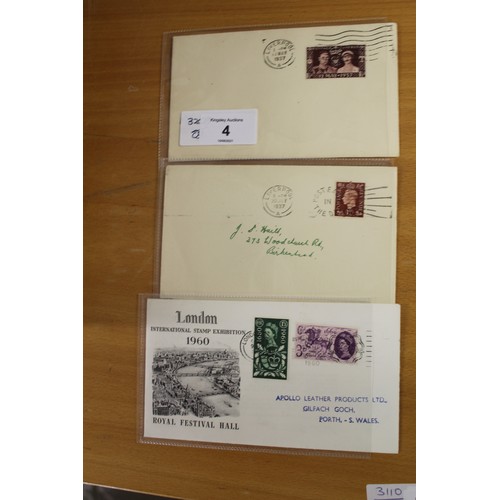 12 - The early British First Day Covers: 1937 Coronation. 1937 King George VI definitive 12.5d and 1960 L... 