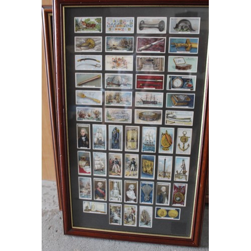 98 - Framed and Mounted Complete set of Wills Cigarette Cards - The 