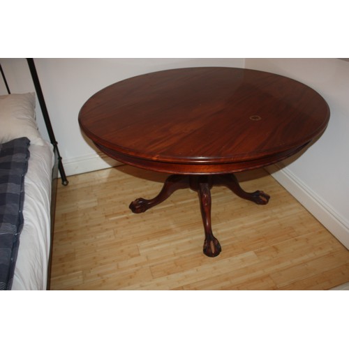 130 - Mahogany Single Pedestal Table (approx. 52