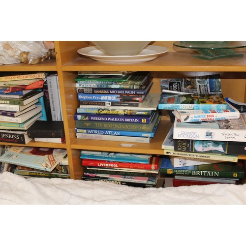 164 - A Large Quantity of Four Shelves of Hardback and Paperback and Fiction and Non Fiction Books