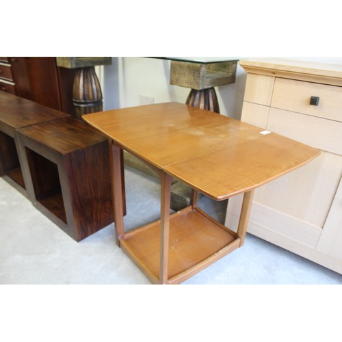 177 - Mid-Century Teak Drop-Leaf Tea Trolley/Table on Casters made by Legate Furnishing, England