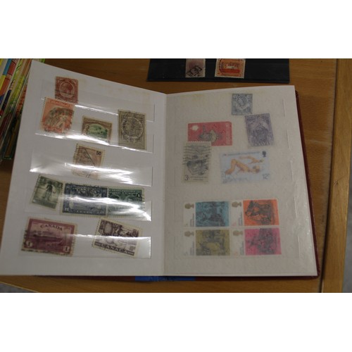 215 - Stock Book of various South American and British Stamps, etc (4 Pages of Stamps)