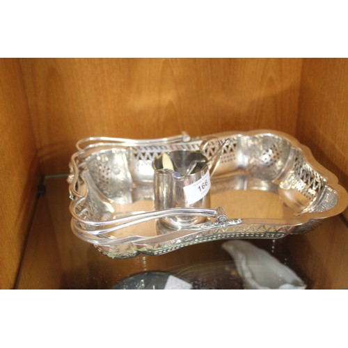 192 - Silver Plated Serving Dish, Milk Jug, etc