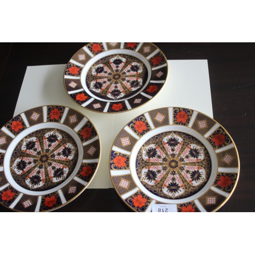 230 - Three Royal Crown Derby Old Imari Plates