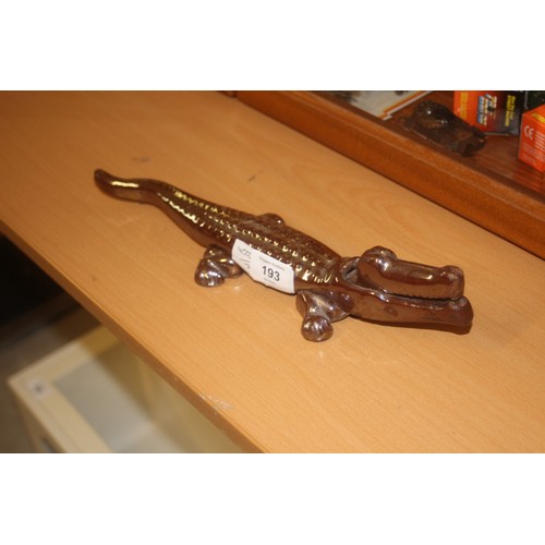 193 - Ceramic Crocodile Nut-Cracker