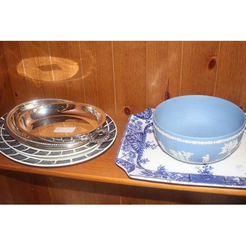 221 - Assorted including Large Rectangular Platter 