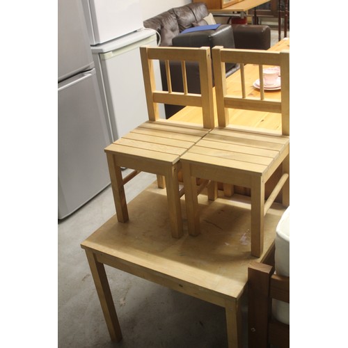 78 - Child's Ply-Wood Table and Two Chairs