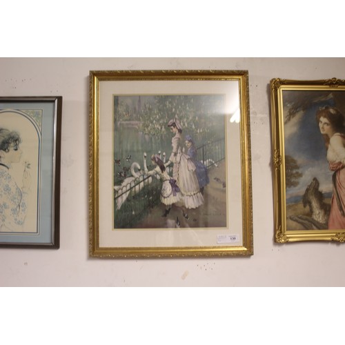 78 - Three Framed Prints of Ladies (One by Vernon Ward)