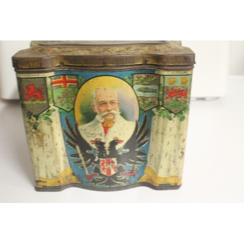 209 - Keen's Mustard Tin circa 1901 Illustrated with pictures and emblems of King Edward VII, Tsar Nichola... 