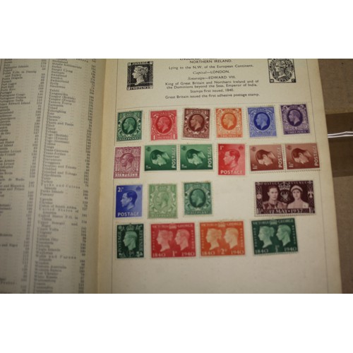 7 - One Improved Postage Stamp Album -Boy's Inter-ware collection, an Olympic Postage Stamp Boy's Collec... 