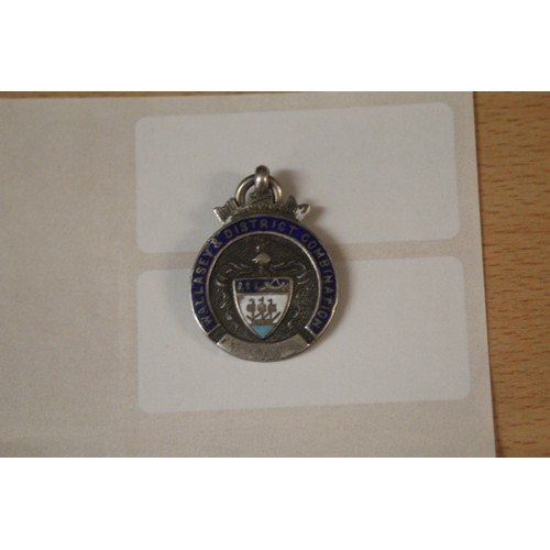 70 - Hallmarked Silver Medal: Wallasey & District Football Combination Division 2 League and Cup Winners.... 