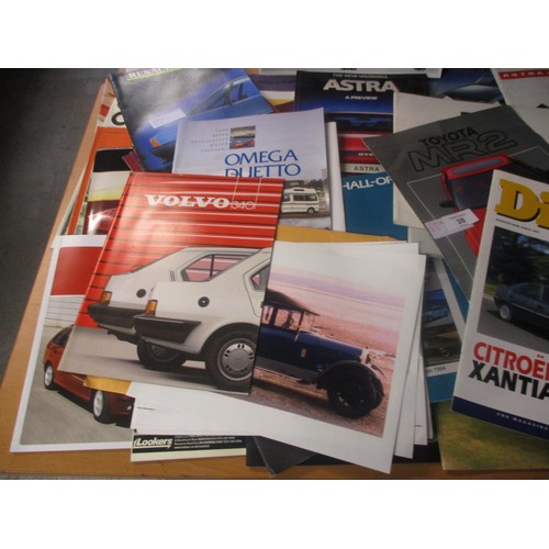 38 - Large Collection Motor Car Brochures including 