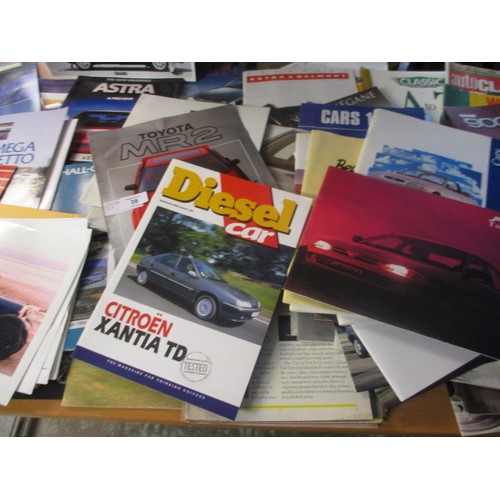 38 - Large Collection Motor Car Brochures including 