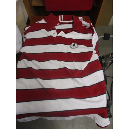 170 - Gent's Polo Shirt 2006 Open Golf Championship at Royal Liverpool Golf Club, Hoylake (vgc) Size Large