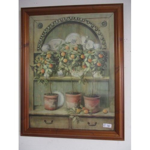 160 - Large Framed Print of a Still Life