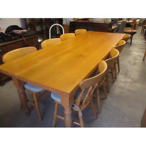 17 - Pine Eight-Seater Dining Table (95.5