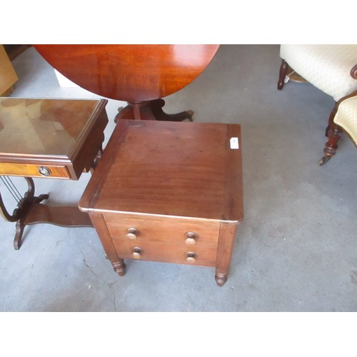 246 - Mahogany Portable Commode and Chamber Pot