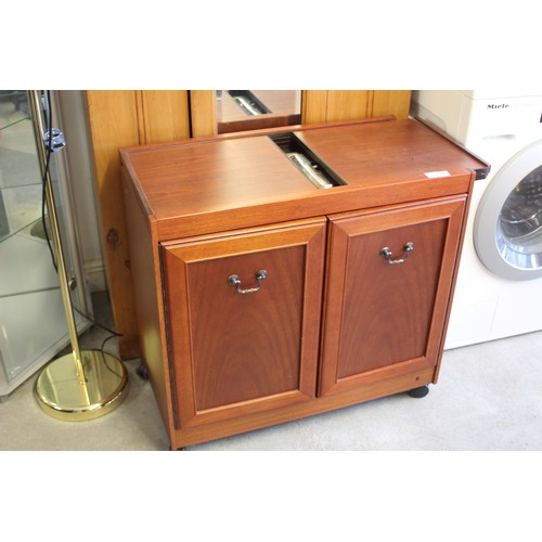 128 - Philips Hostess Trolley Model HL6141 (Four Serving Compartments) over Double Cupboard (Near new) on ... 