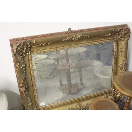 215 - Large Wood-Framed (Crackled) Georgian Mirror (Frame Over-Painted in Gilt) - 42