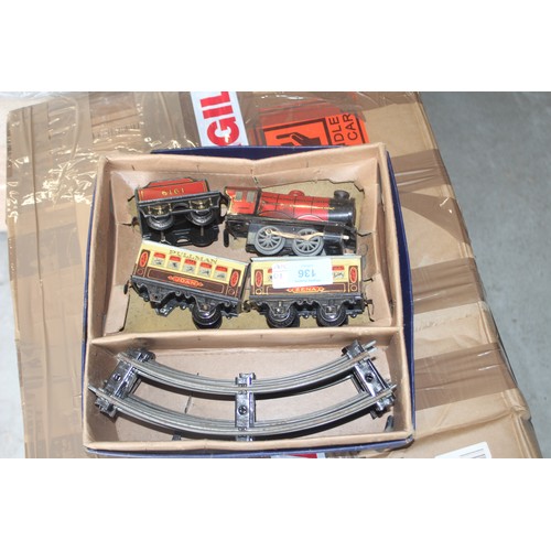 136 - Boxed Hornby Gauge Goods Train Set (Distressed)