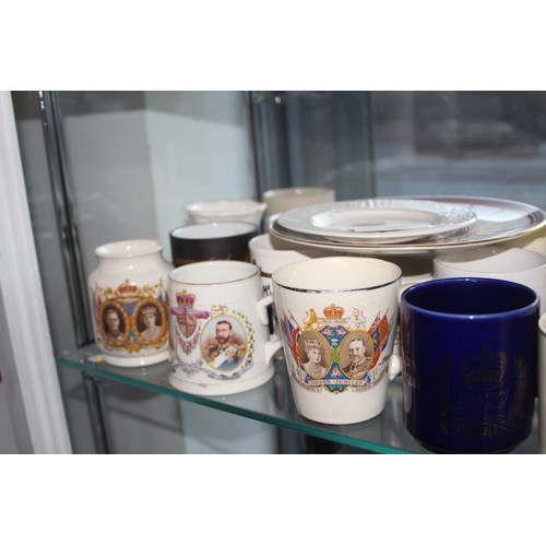 254 - A Collection of approximately 42 Coronation and Royalty Themed Mugs including Three Victorian, One K... 