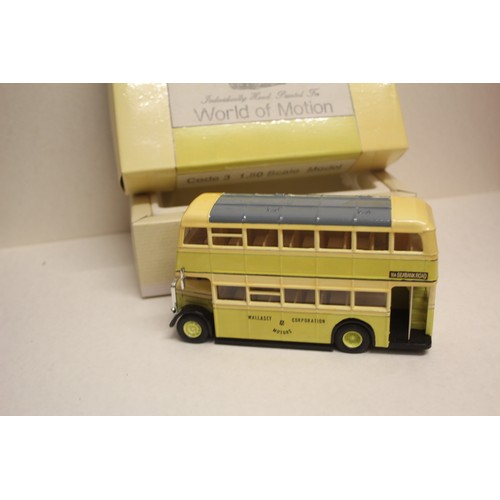 279 - Boxed Individually Hand-Painted World of Motion Code 3 (1.50 Scale Model) Bus in Yellow - 