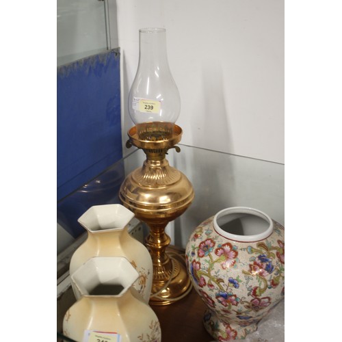 239 - Modern Lightweight Metal Oil Lamp - 23