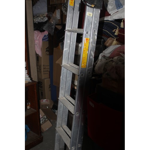 296 - Youngman's Aluminium Extending Step Ladder