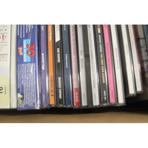 102 - Box of CDs (Various Artists Rock & Roll) Plus Four DVDs and a collection of Books