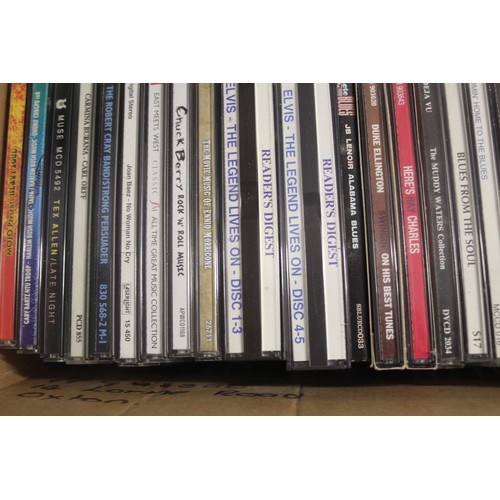 102 - Box of CDs (Various Artists Rock & Roll) Plus Four DVDs and a collection of Books