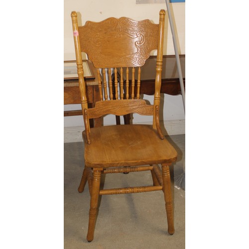 194 - Large Decorative Wooden Chair