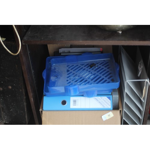 81 - Box of Stationery, Trays, etc.