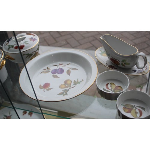 113 - Large Collection Royal Worcester Oven to Table Ware:  Large Serving Platters, Various Sized Lidded C... 