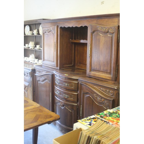 10 - Bow-Fronted Edwardian Dresser having Cross-Banded Top - 70