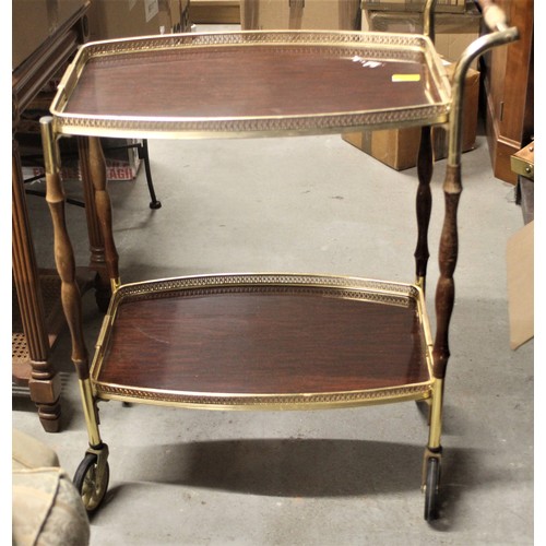 106 - Two-Tier Tea Trolley with a Gilt Finish